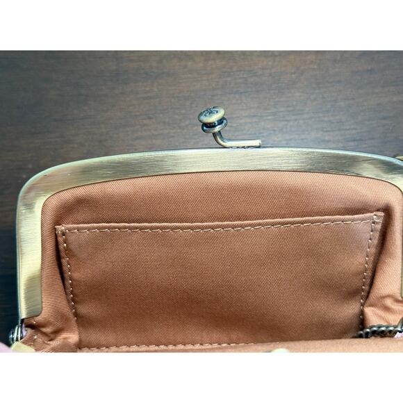 New without tags - HOBO Cheer Frame Leather Pouch - Picture 5 of 6